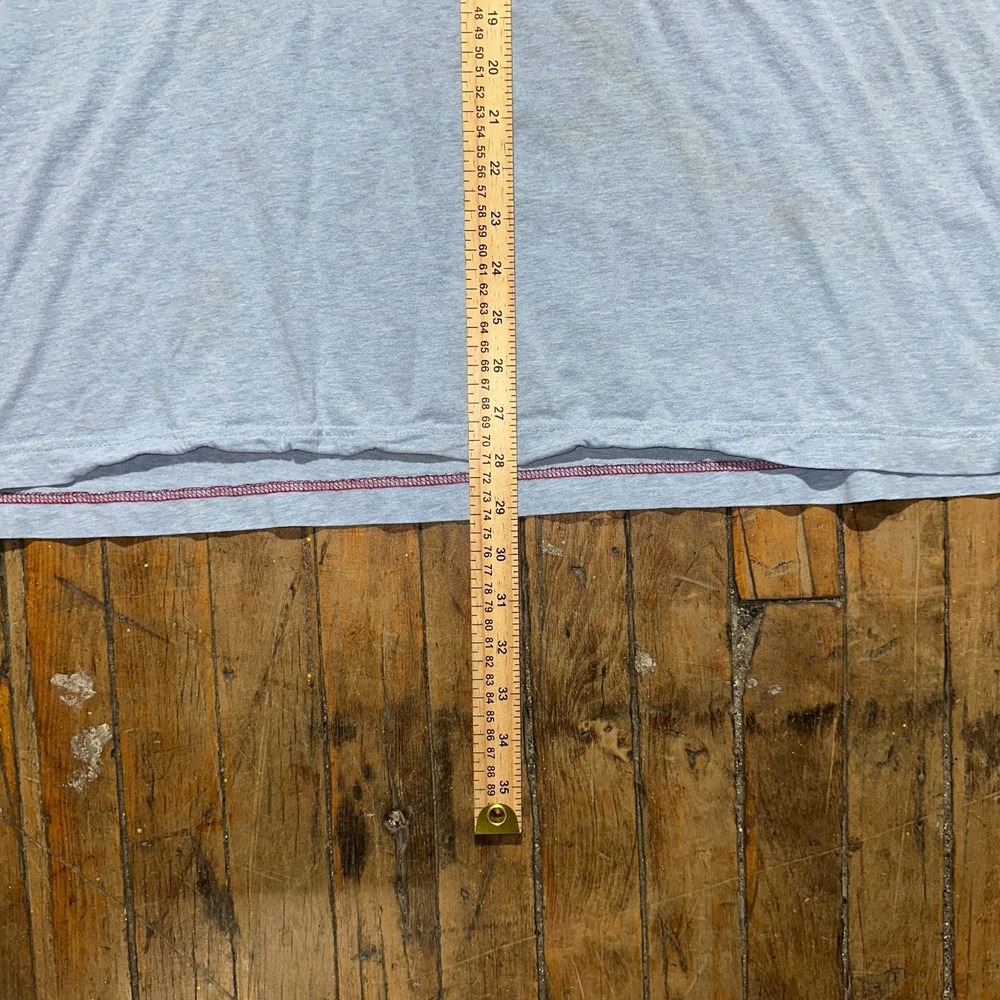 Tommy Hilfiger Tee Shirt Mens 3XL Blue Solid Chest Pocket Short Sleeve Crew Neck - Picture 4 of 7